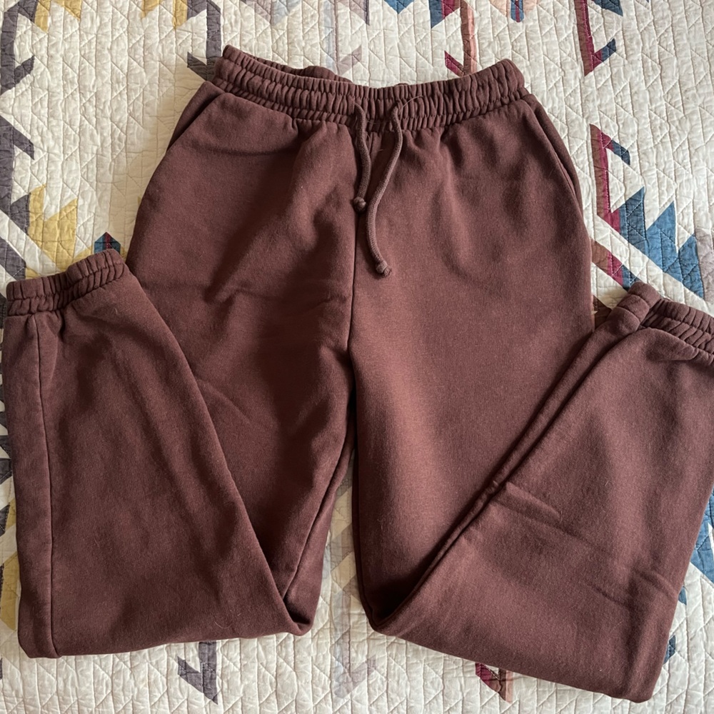 Zara Brown Jogger Sweatpants